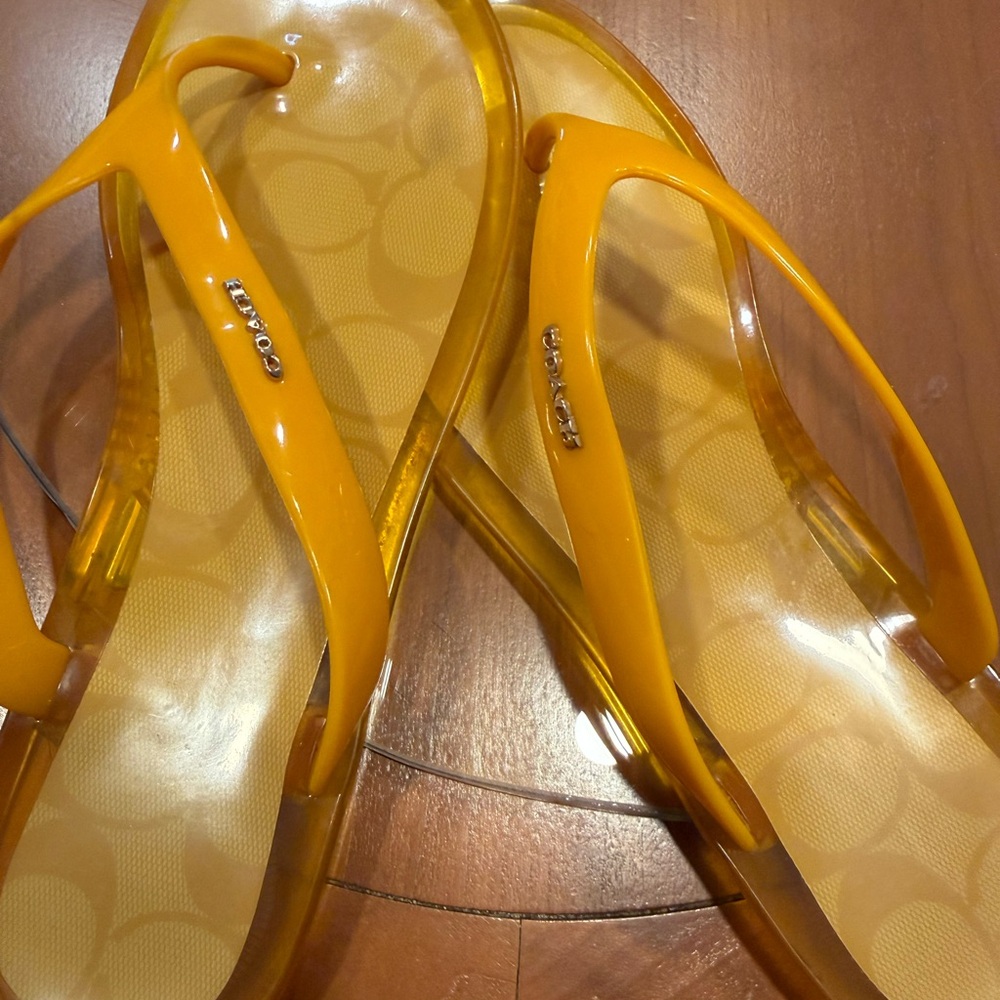 Coach Women's Orange Sandals